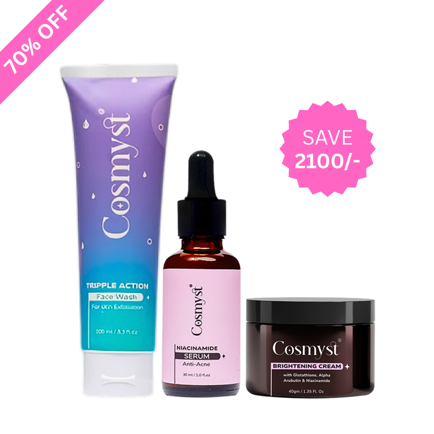 Clear, Brighter & Glass Skin Combo - Bundle Pack